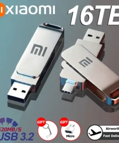 Xiaomi 16TB USB3.2 Flash Drive Metal High-Speed Pen Drive 8TB 4TB Waterproof Type-C USB Pen Drive For Computer Storage Devices
